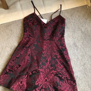NWT Black and Red Cocktail Dress